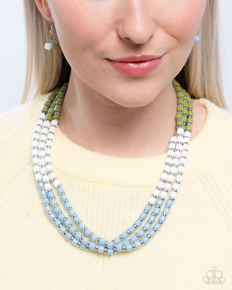 Complete Look - Blue/Green/White Set - Paparazzi Accessories