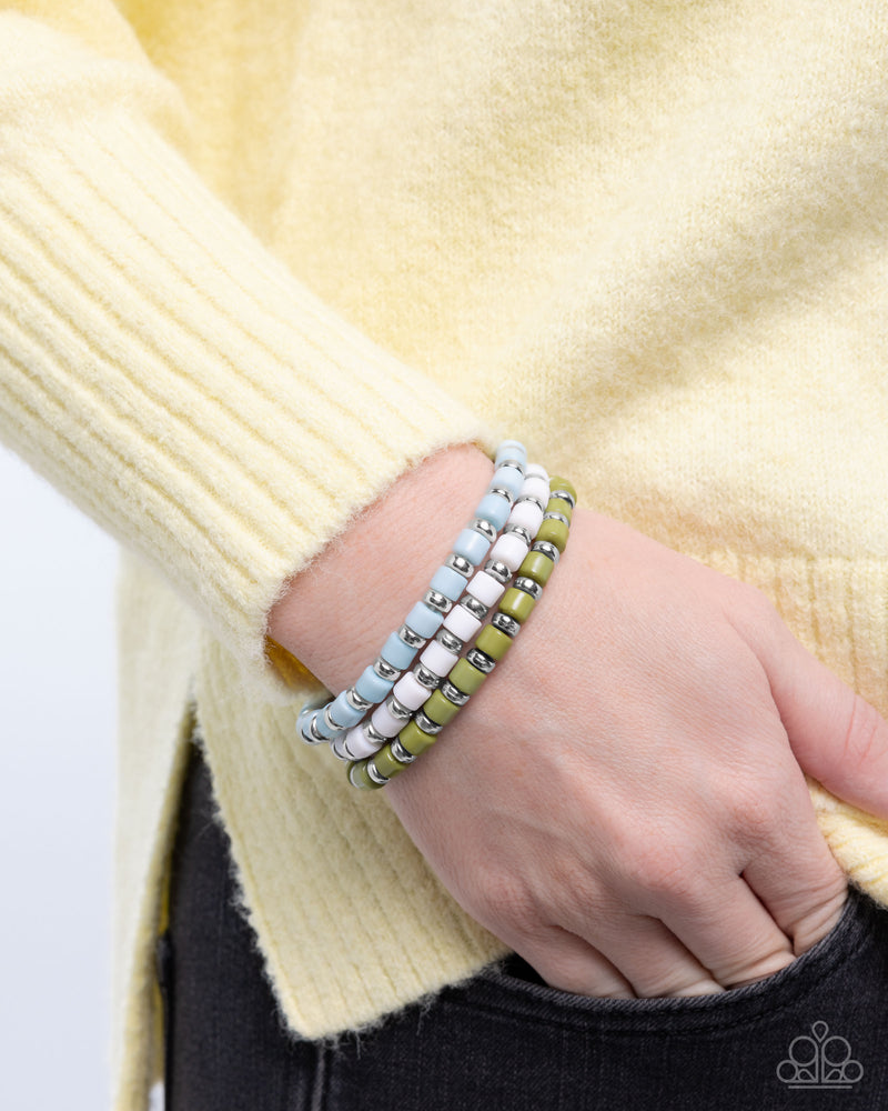 Complete Look - Blue/Green/White Set - Paparazzi Accessories