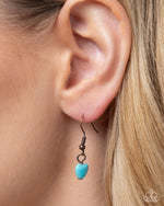Complete Look - Turquoise Copper Heart Set - Paparazzi Accessories