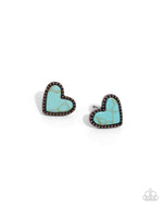 Complete Look - Turquoise Copper Heart Set - Paparazzi Accessories