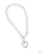 Complete Look - Pink & Silver Heart Set - Paparazzi Accessories