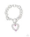 Complete Look - Pink & Silver Heart Set - Paparazzi Accessories