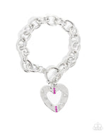 Complete Look - Pink & Silver Heart Set - Paparazzi Accessories
