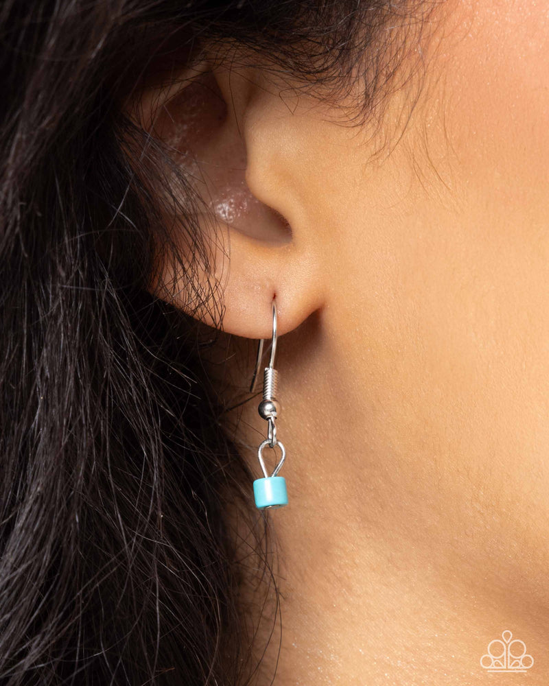 Complete Look - White & Turquoise Stone Set - Paparazzi Accessories