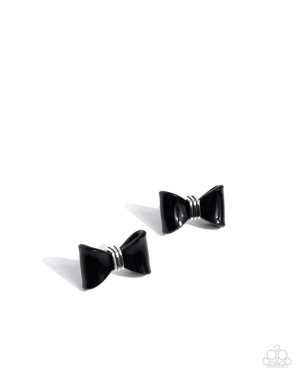 five-dollar-jewelry-spruced-up-black-post earrings-paparazzi-accessories