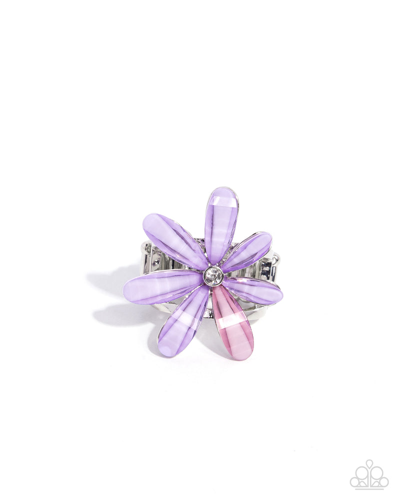 five-dollar-jewelry-floral-feasibility-purple-ring-paparazzi-accessories