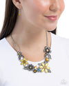 GARDEN My Sparkle - Yellow Necklace - Paparazzi Accessories