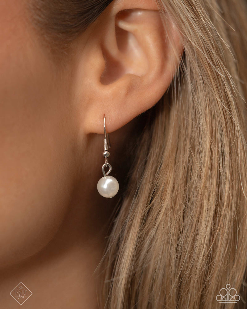 Cordially Chic - White Necklace - Paparazzi Accessories