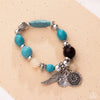 Earthy Eclecticism - Blue Bracelet - Paparazzi Accessories