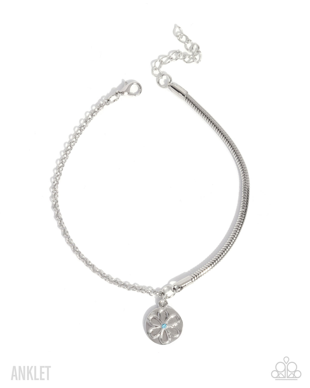 five-dollar-jewelry-glistening-growth-blue-anklet-paparazzi-accessories