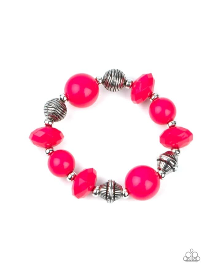 Day Trip Discovery - Pink Bracelet - Paparazzi Accessories