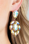 Galactic Go-Getter - Copper Post Earrings - Paparazzi Accessories