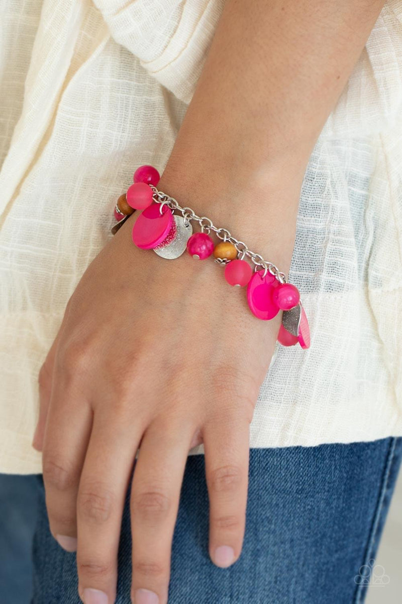Springtime Springs - Pink Bracelet - Paparazzi Accessories