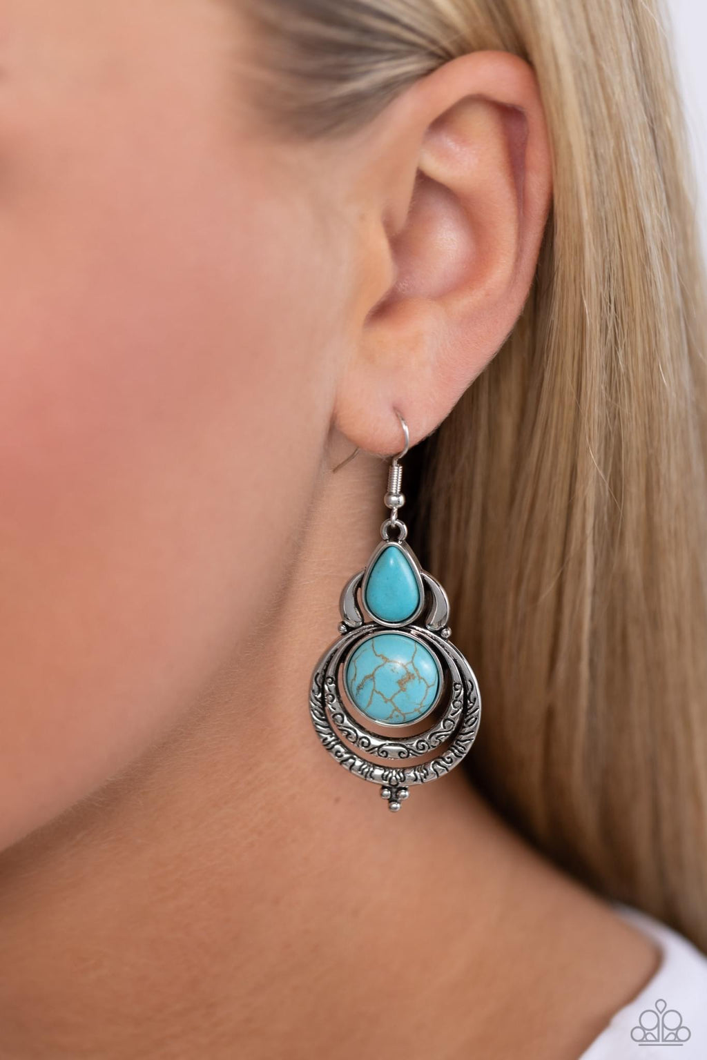 Sonoran Song - Blue Earrings - Paparazzi Accessories