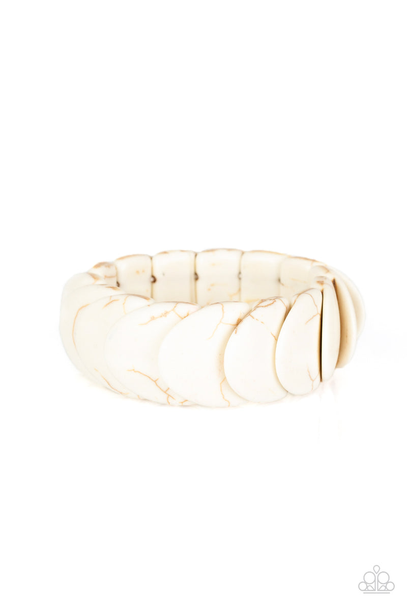 five-dollar-jewelry-nomadic-nature-white-bracelet-paparazzi-accessories