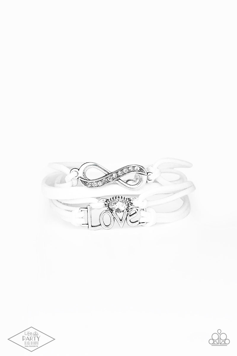 five-dollar-jewelry-infinitely-irresistible-white-bracelet-paparazzi-accessories