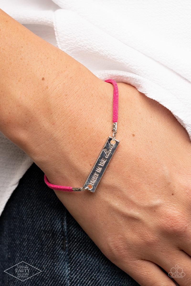 Have Faith - Pink Bracelet - Paparazzi Accessories