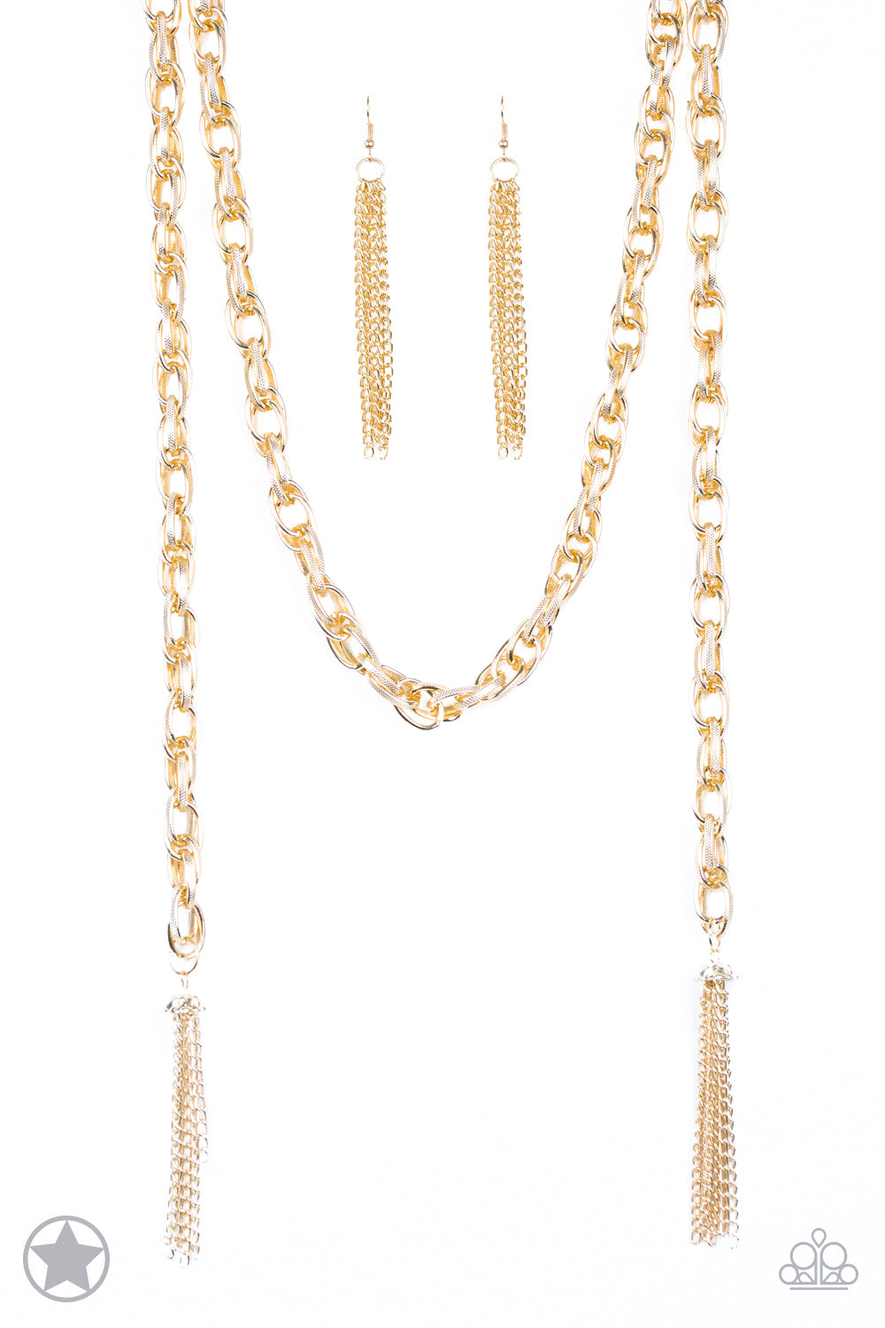 five-dollar-jewelry-scarf-necklace-gold-blockbuster-necklace-paparazzi-accessories