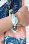 Glaze of Glory - Blue Bracelet - Paparazzi Accessories