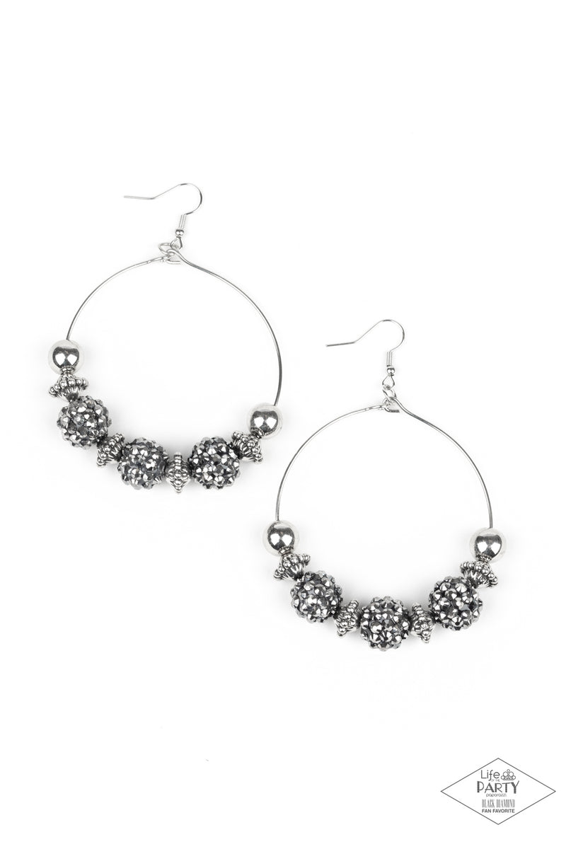 five-dollar-jewelry-threaded-hoops-silver-shimmer-accent-blockbus-paparazzi-accessories