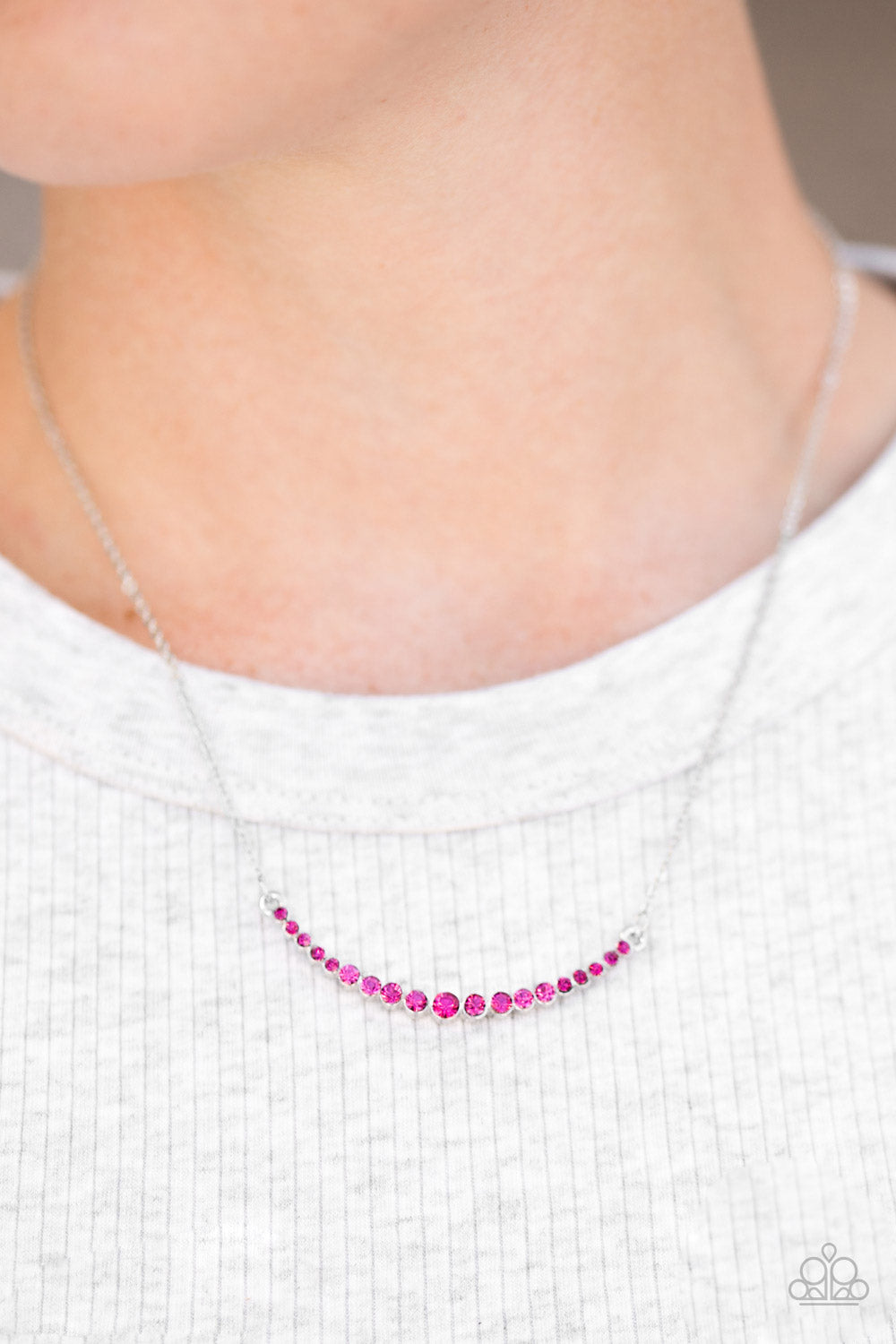 Rockin Rhinestones - Pink Necklace - Paparazzi Accessories