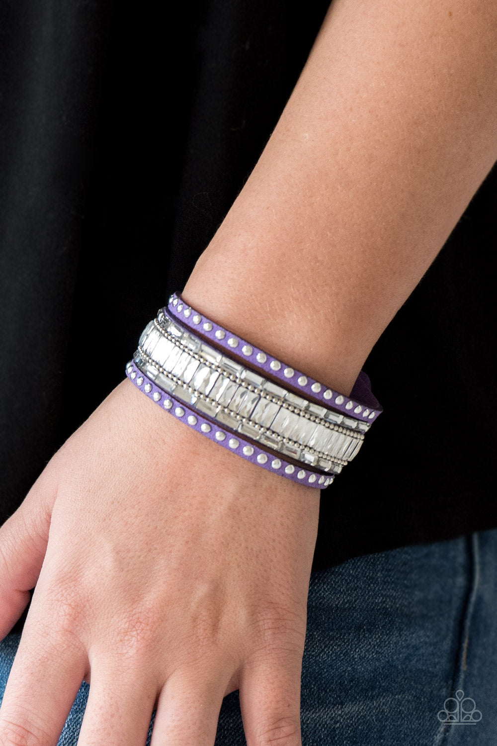 Rock Star Rocker - Purple Bracelet - Paparazzi Accessories