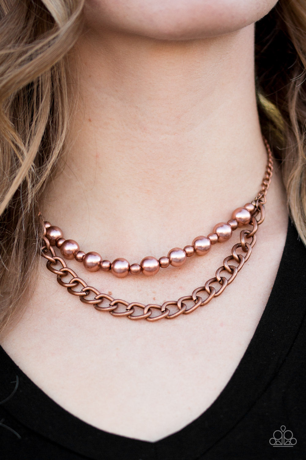 Industrial Intentions - Copper - Paparazzi Necklace