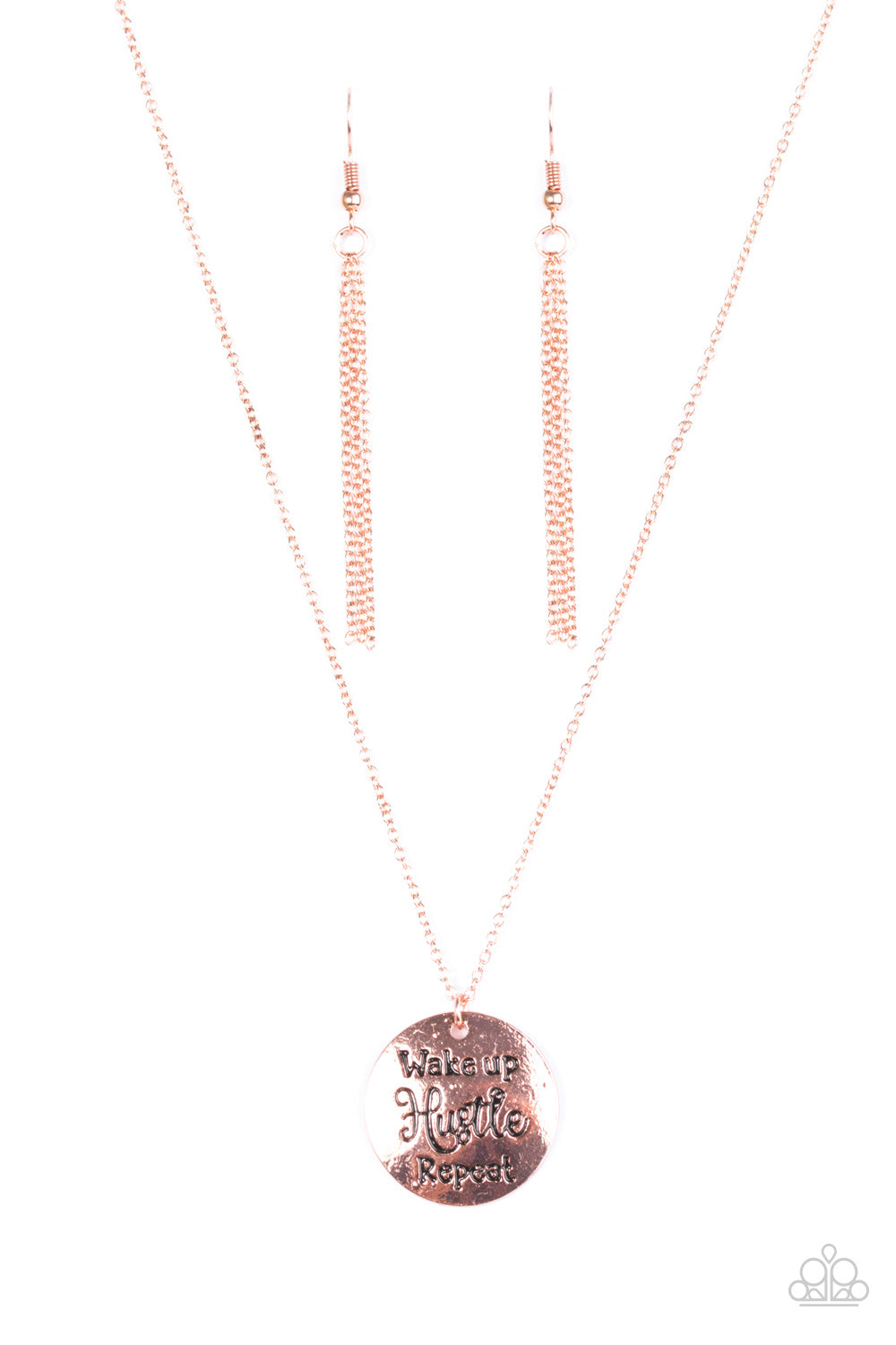 five-dollar-jewelry-hustle-on-repeat-copper-necklace-paparazzi-accessories