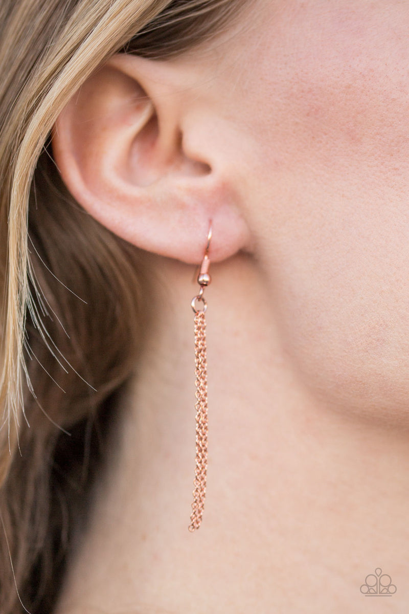 Hustle On Repeat - Copper Necklace - Paparazzi Accessories