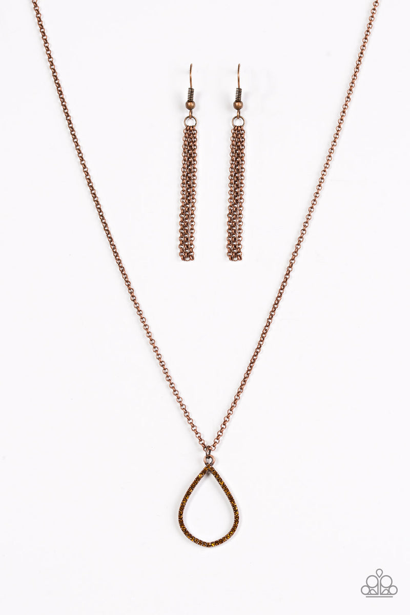 Timeless Twinkle - Copper Necklace - Paparazzi Accessories
