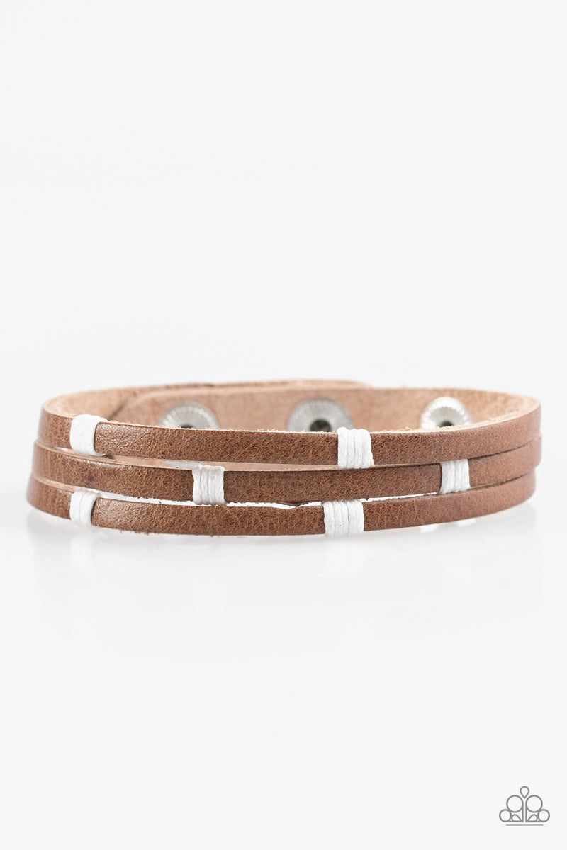 Get Lost In Nature - White Bracelet - Paparazzi Accessories