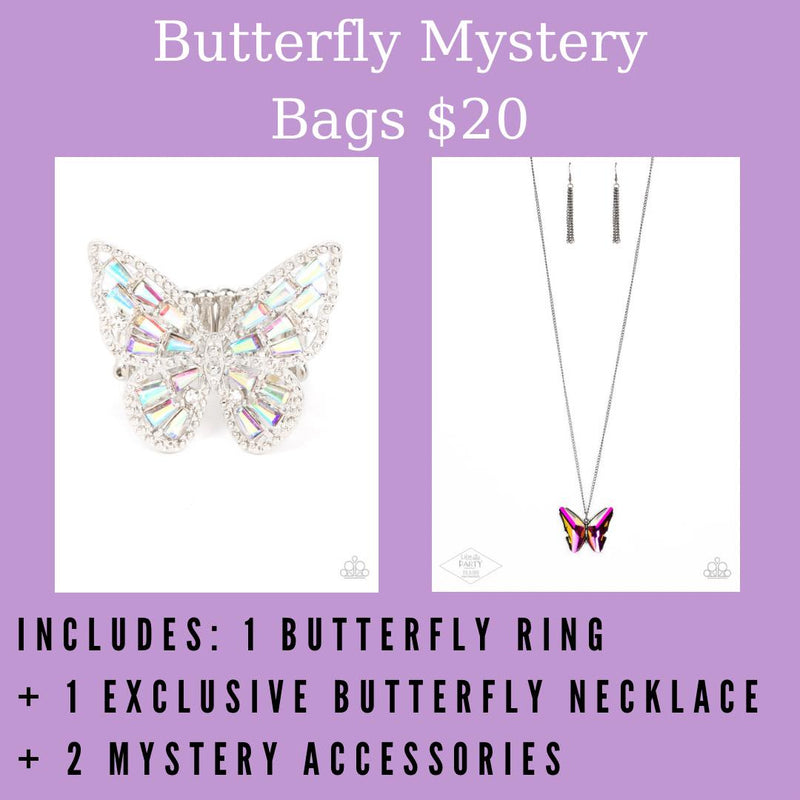 Butterfly Mystery Bag $20 Iridescent/Multi