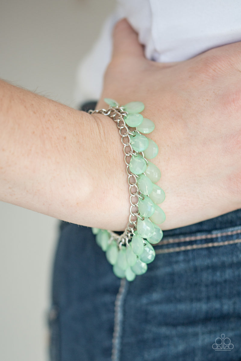 Step Out Of SHINE - Green Bracelet - Paparazzi Accessories