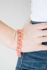 Step Out Of SHINE - Orange Bracelet - Paparazzi Accessories