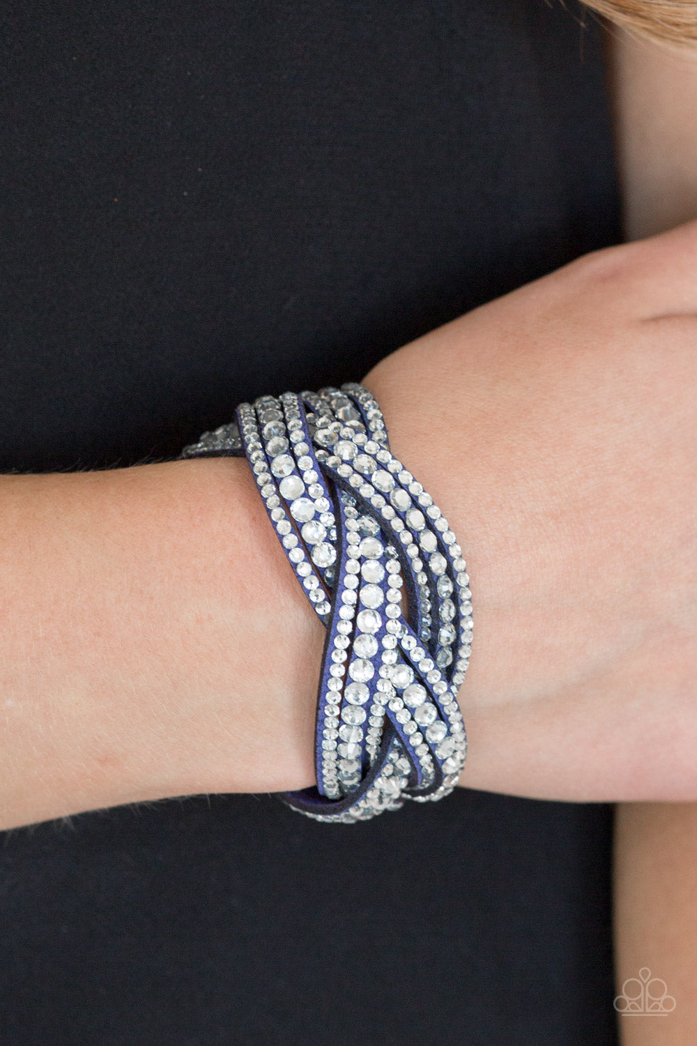 Bring On The Bling - Blue Bracelet - Paparazzi Accessories