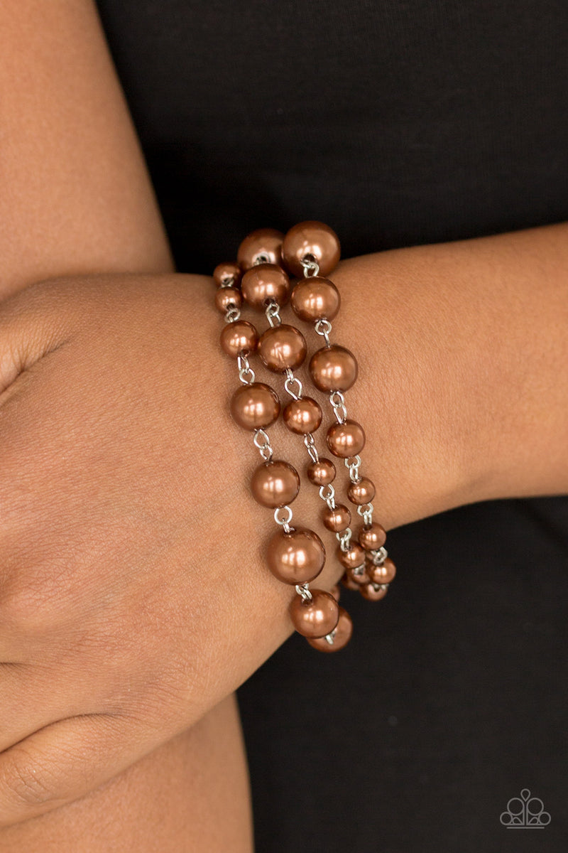 Until The End Of TIMELESS - Brown Bracelet - Paparazzi Accessories