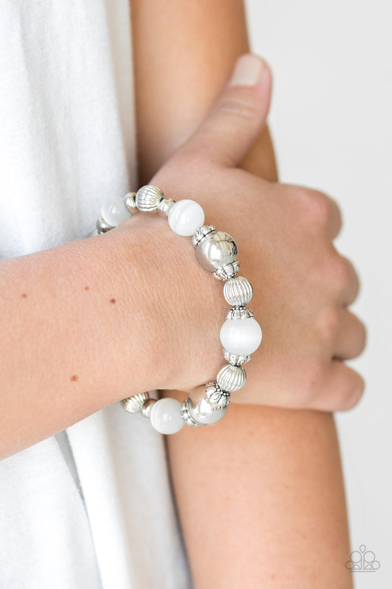 Once Upon A MARITIME - White Bracelet - Paparazzi Accessories