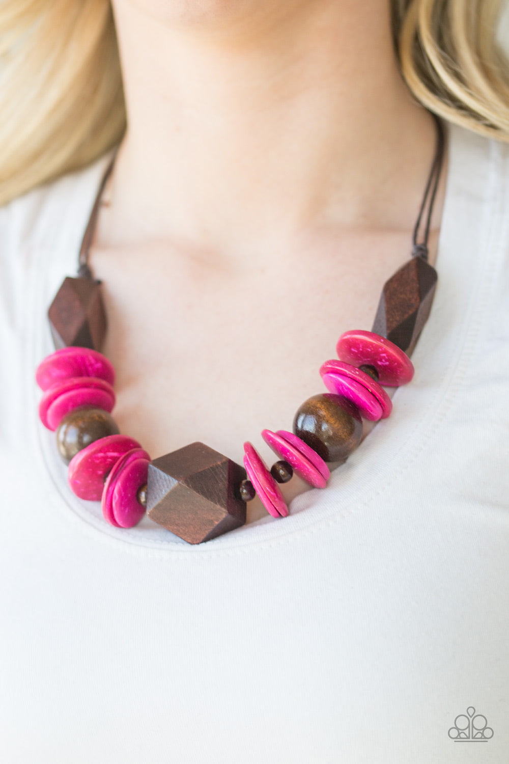 Pacific Paradise - Pink Necklace - Paparazzi Accessories