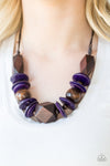 Pacific Paradise - Purple Necklace - Paparazzi Accessories