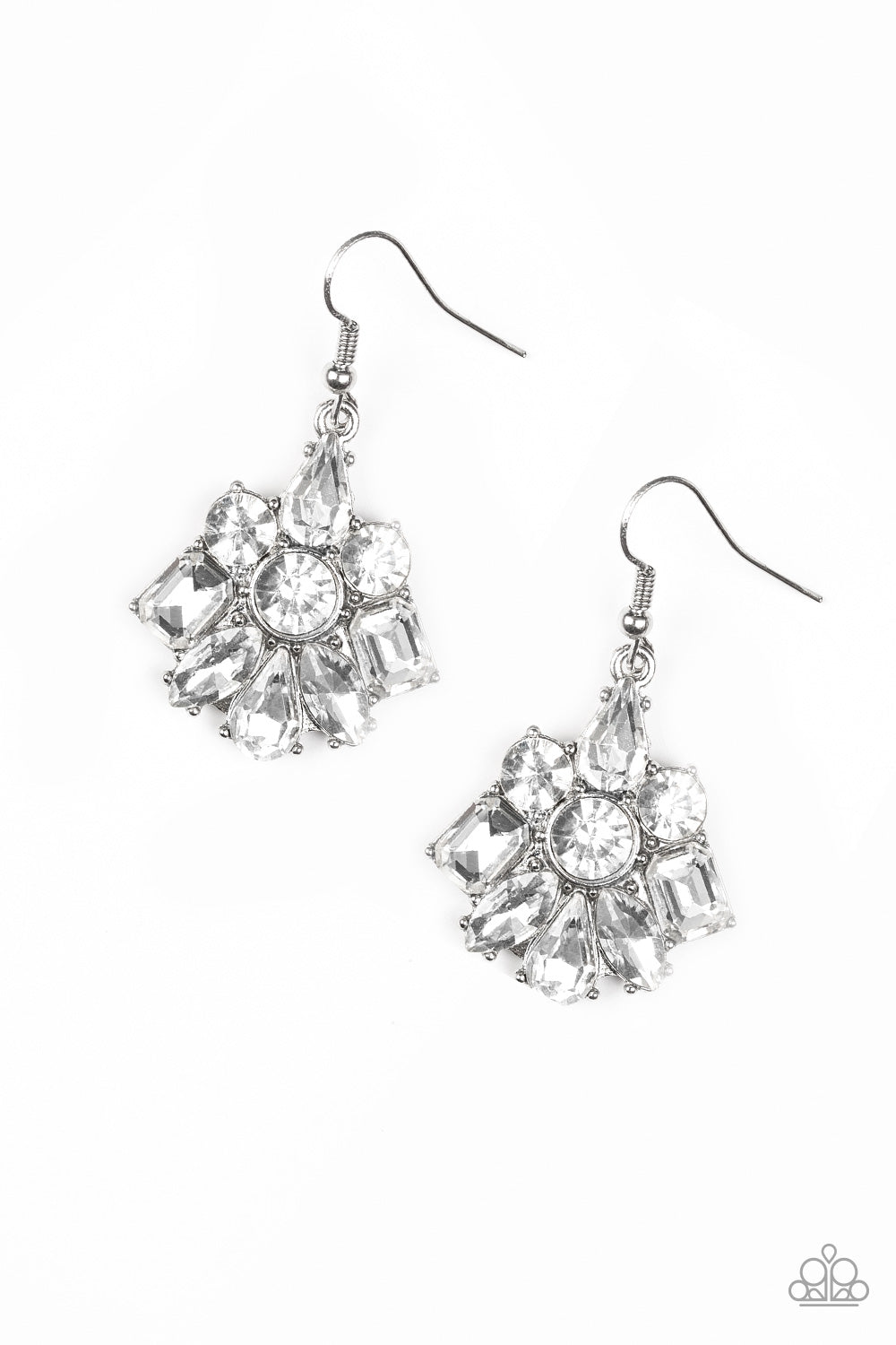 five-dollar-jewelry-fiercely-famous-white-earrings-paparazzi-accessories