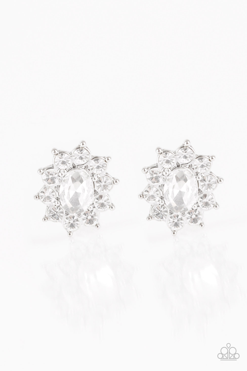 five-dollar-jewelry-starry-nights-white-post earrings-paparazzi-accessories
