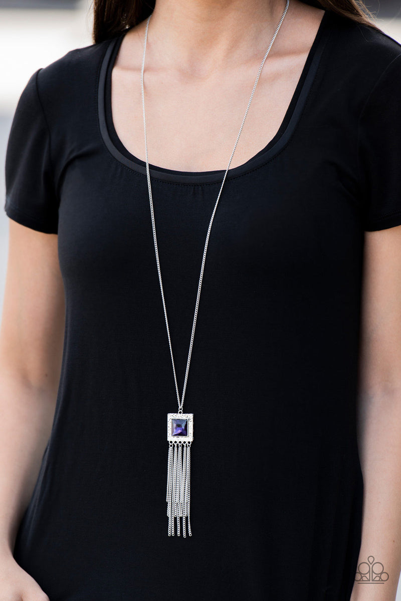 Shimmer Sensei - Purple Necklace - Paparazzi Accessories