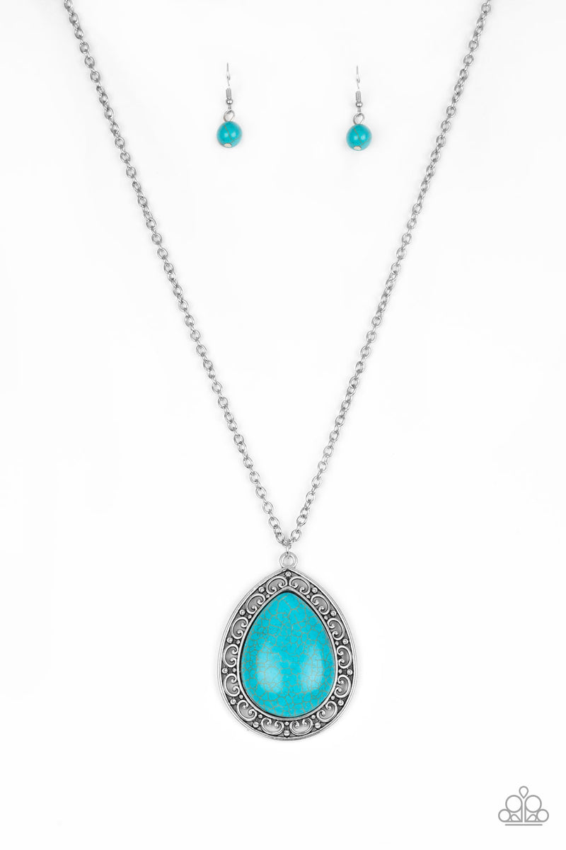 five-dollar-jewelry-full-frontier-blue-necklace-paparazzi-accessories