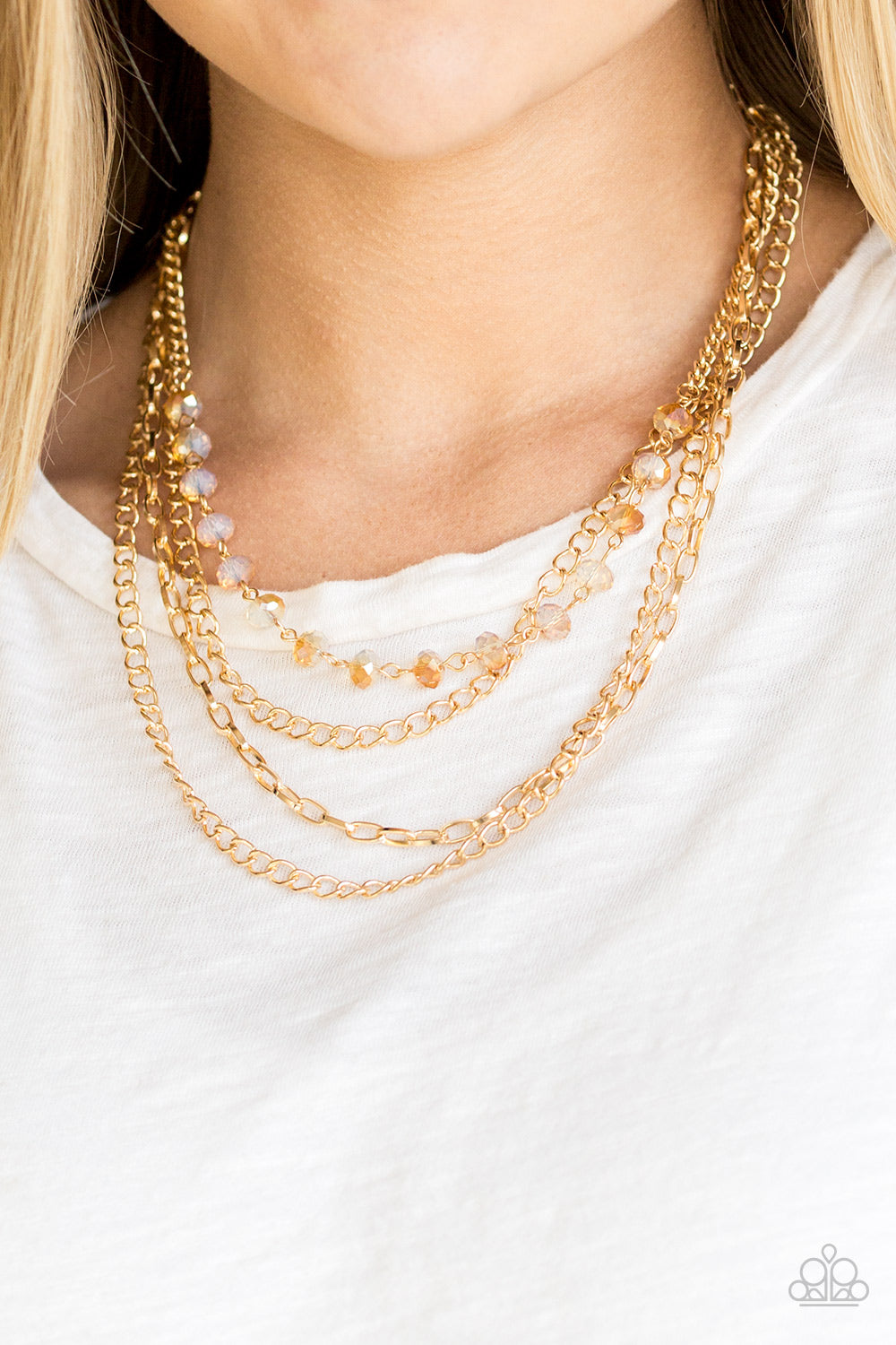 Extravagant Elegance - Gold Necklace - Paparazzi Accessories