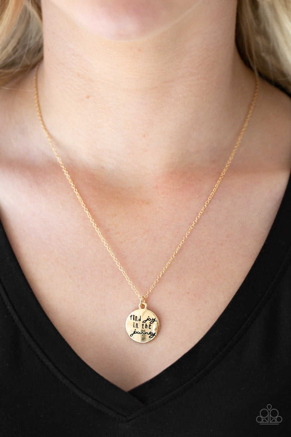 Find Joy - Gold Necklace - Paparazzi Accessories