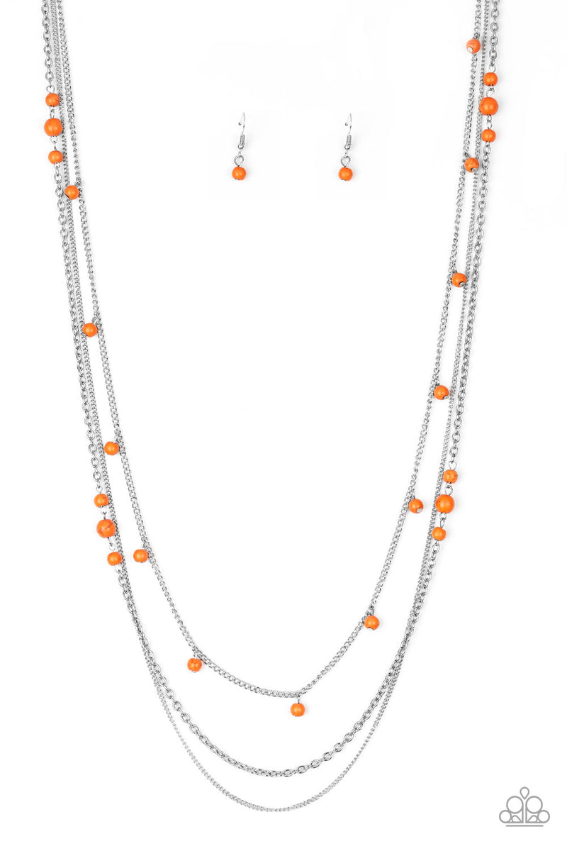 five-dollar-jewelry-laying-the-groundwork-orange-necklace-paparazzi-accessories