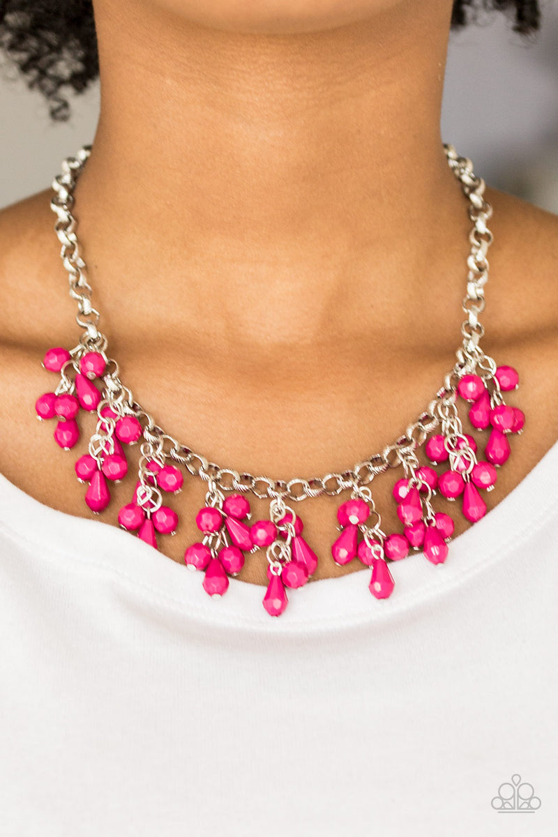Modern Macarena - Pink Necklace - Paparazzi Accessories