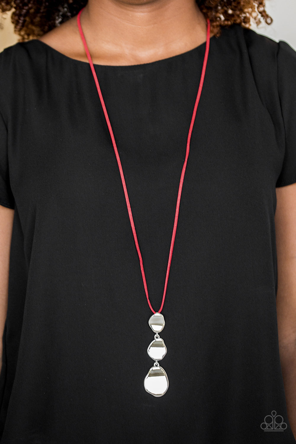Embrace The Journey - Red Necklace - Paparazzi Accessories