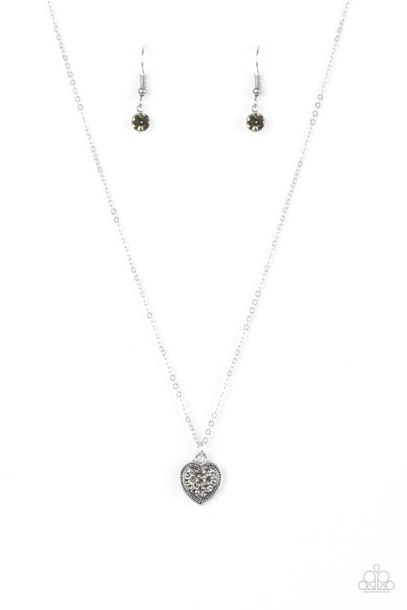 Fierce Flirt - Silver Necklace - Paparazzi Accessories