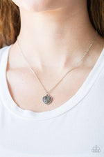 Fierce Flirt - Silver Necklace - Paparazzi Accessories